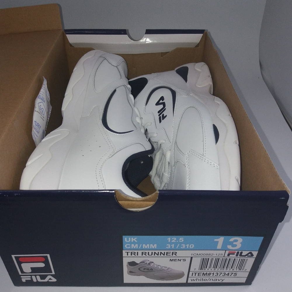 Fila Men's LeatherTre Runner Shoe US 13 - Picture 6 of 6